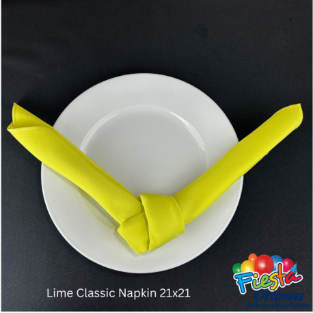 Napkin Lime Green Classic 21x21 inches