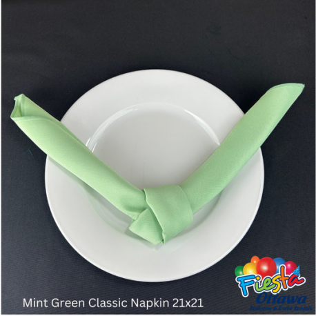 Napkin Mint Green Classic 21x21 inches