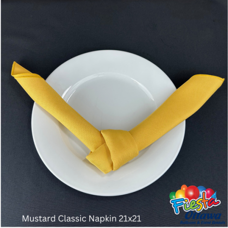 Napkin Mustard Classic 21x21 inches