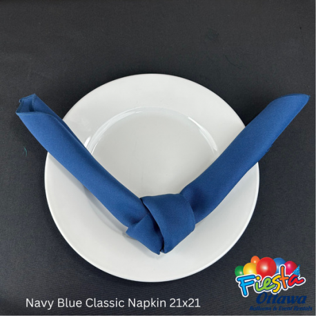 Napkin Navy Blue Classic 21x21 inches