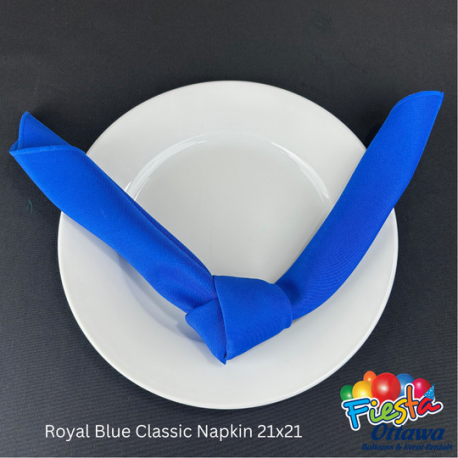 Napkin Royal Blue Classic 21x21 inches