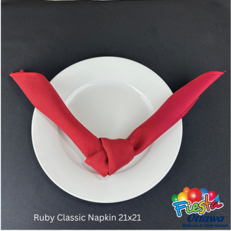 Napkin Ruby Red Classic 21x21 inches