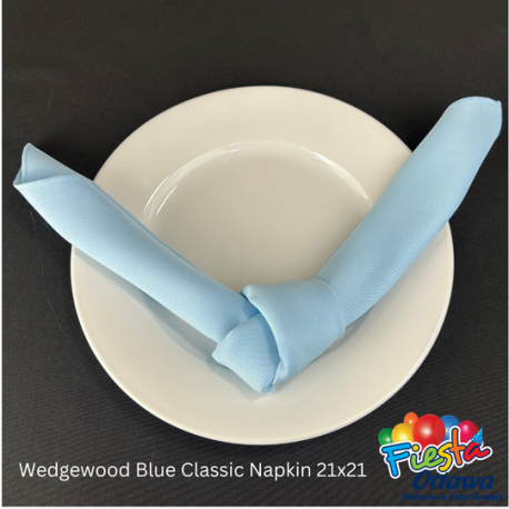 Napkin Wedgewood Blue Classic 21x21 inches
