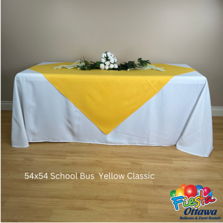 School Bus Yellow Classic Overlay Poly 54x54 inches