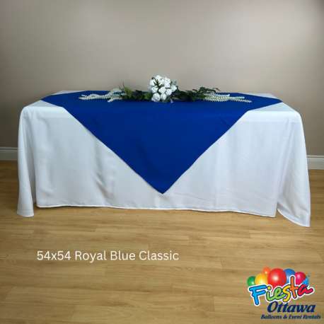 Royal Blue Classic Overlay Poly 54x54 inches