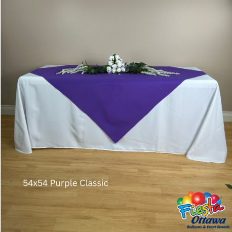 Purple Classic Overlay Poly 54x54 inches