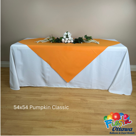 Pumpkin Classic Overlay Poly 54x54 inches