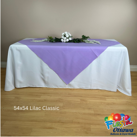 Lilac Classic Overlay Poly 54x54 inches