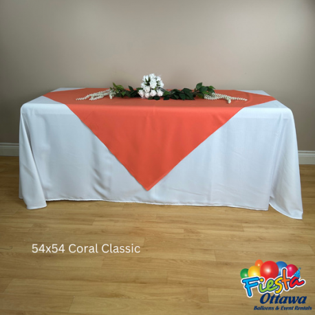Coral Classic Overlay Poly 54x54 inches