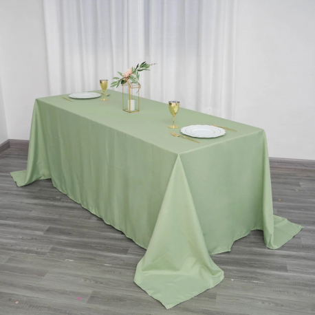 Dusty Sage 90x132 inch Table Cover