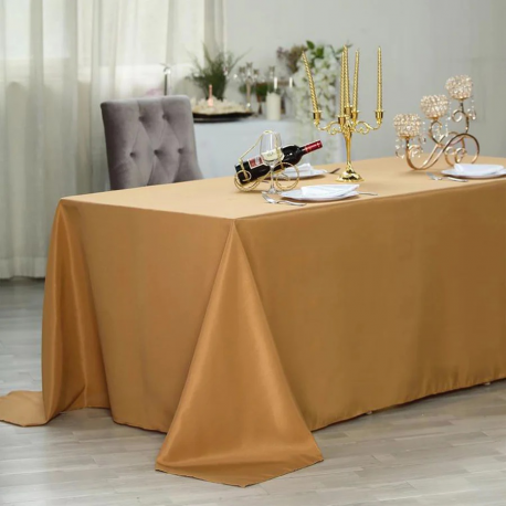 Gold 90x156 inch Table Cover