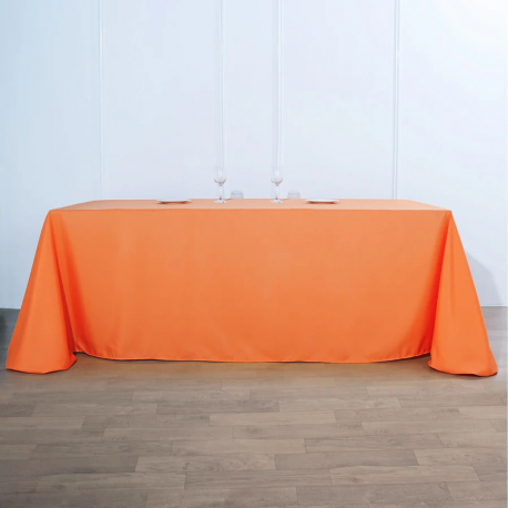 Orange 90x156 inch Table Cover
