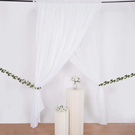 Backdrop Panel - White Dual Layer - 10x10 feet