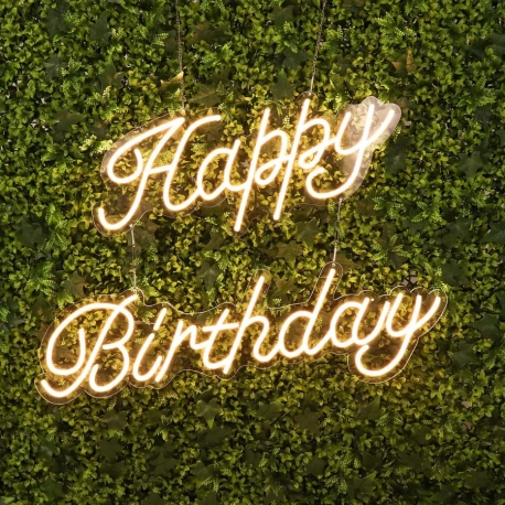 Neon Sign Rental - Happy Birthday