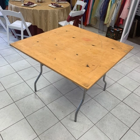 Square Table - 42x42 inches - wood
