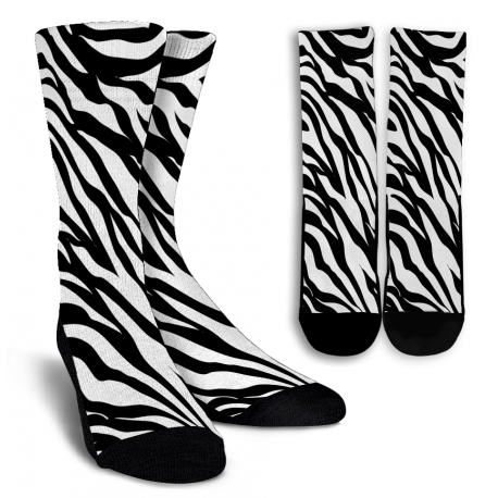 Zebra Crew Socks