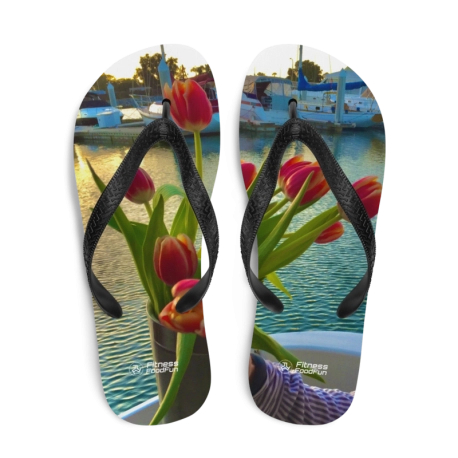 FFF San Diego Bay Tulips Flip-Flops