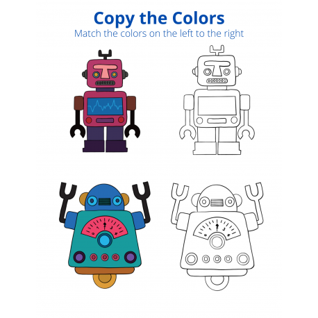 Copy the Colors - Robots Volume 1