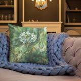 Pillow  "Emerald Lotus (Spring)"