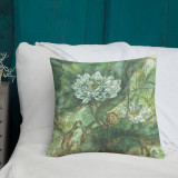 Pillow  "Emerald Lotus (Spring)"