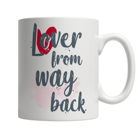 Lover From Way Back Left Side White Coffee Mug