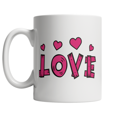 Love Right Side White Coffee Mug