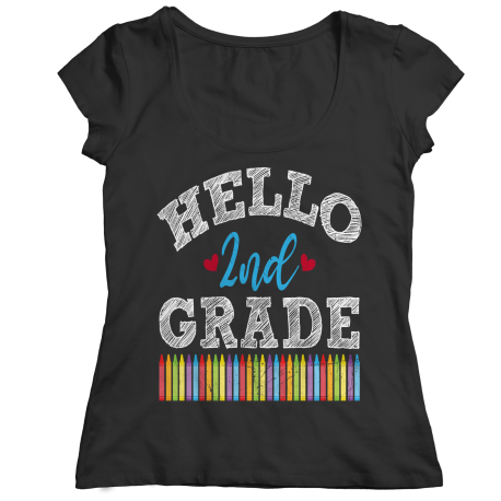 Hello 2nd Grade Ladies Classic Shirt