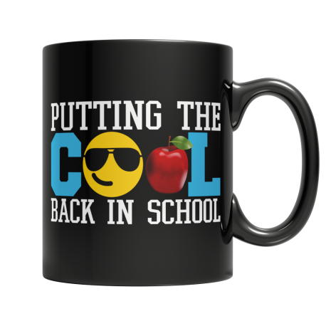 Putting the Cool Back in School Black Coffee Mug