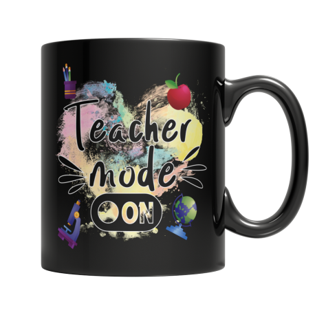 Teach Mode On Black Coffee Mug