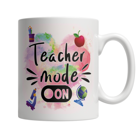 Teach Mode On White Coffee Mug