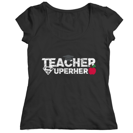 Teacher Superhero Ladies Classic Shirt