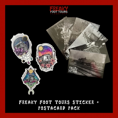 Freaky Foot Tours Sticker + Postcard Pack