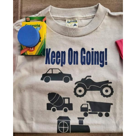 Keep On Going Chalk Board Color On Shirt
