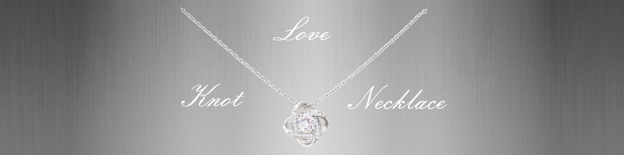 Love Knot necklace luxury box