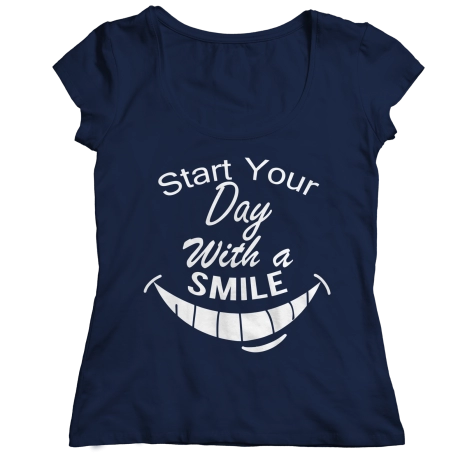 Start Your Day With A Smile Saying Shirt