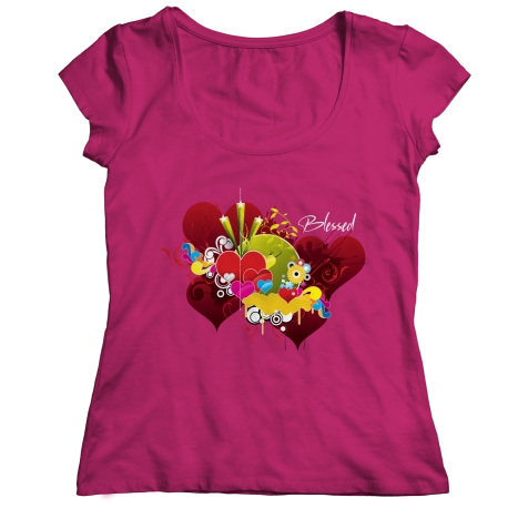 Blessed Hearts Graphics Shirt