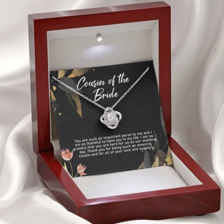 Cousin Of The Bride Love Knot Necklace