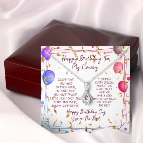 Happy Birthday Cousin Alluring Beauty Necklace