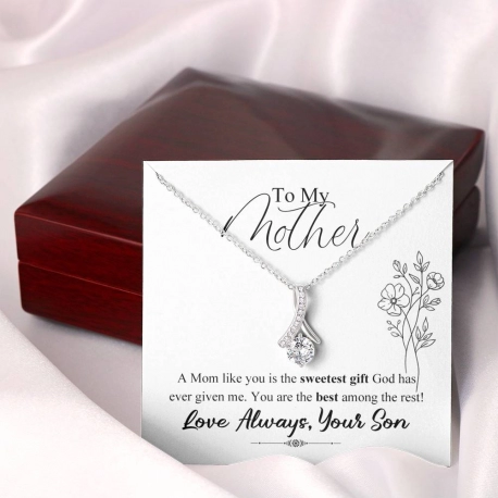 A Mom Like You Is The Sweetest Gift Alluring Beauty Necklace