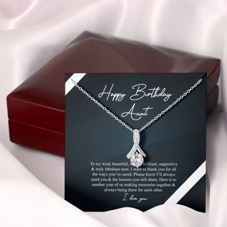 Happy Birthday Aunt Alluring Beauty Necklace