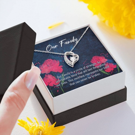 Our Family Forever Love Heart Necklace