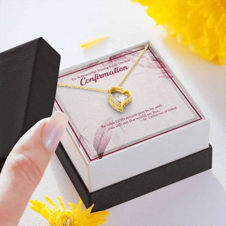 Confirmation Forever Love Heart Necklace