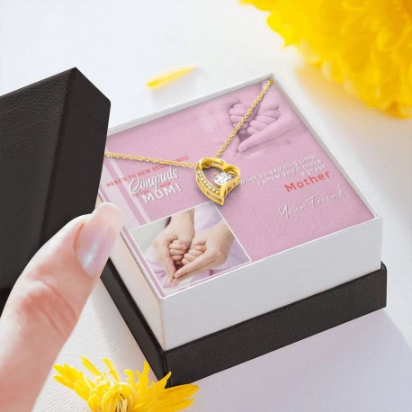 Congrats To The New Mom Forever Love Heart Necklace