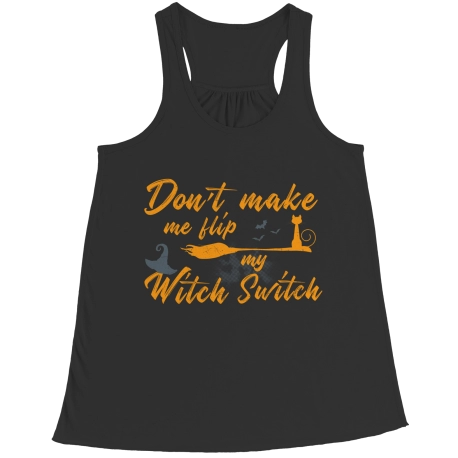 Witch Switch Halloween Flowy Racerback Tank