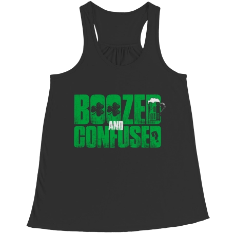 Boozed And Confused Flowy Racerback Tank