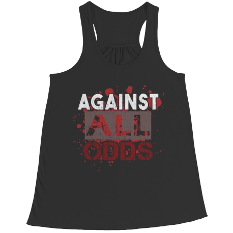 Against All Odds Graphics Flowy Racerback Tank