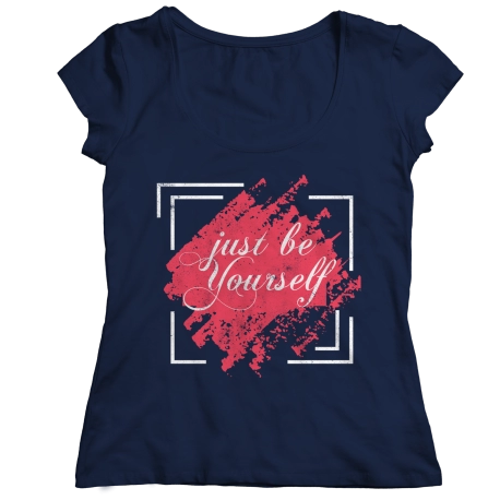 Just Be Yourself Graphics shirt