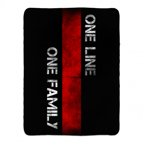 One Line One Family Sherpa Fleece Blanket 60x80