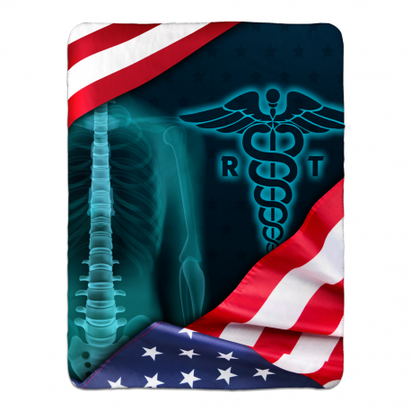 Radiology Technologist Sherpa Fleece Blanket 60x80