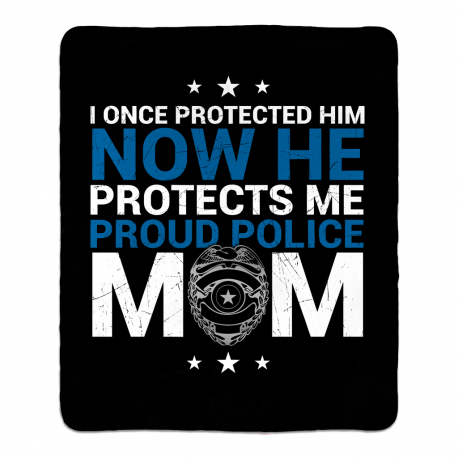 I Once Protected Him - Police Sherpa Fleece Blanket 50x60
